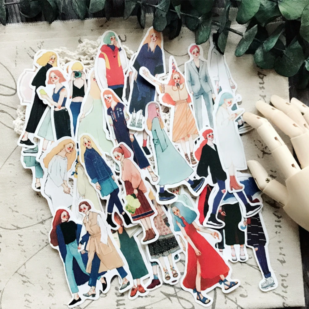 31Pcs/Set Vintage Lovely Girl Lady Sticker DIY Craft Scrapbooking Album Junk Journal Planner Decorative Stickers
31Pcs/Set Vintage Lovely Girl Lady Sticker DIY Craft Scrapbooking Album Junk Journal Planner Decorative Stickers