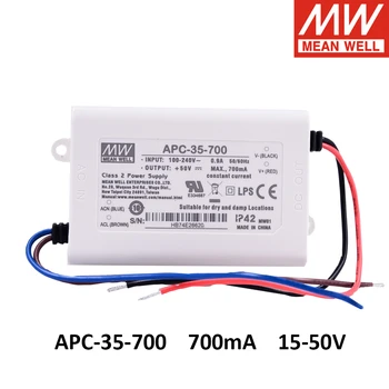 Taiwan MEAN WELL power supply APC-35-700 35W 15-50V 700mA LED Driver constant current power supply
Taiwan MEAN WELL power supply APC-35-700 35W 15-50V 700mA LED Driver constant current power supply
