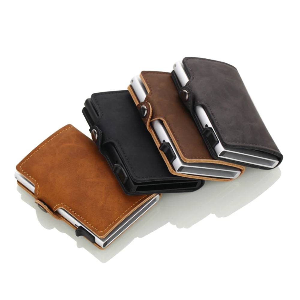 1 Piece Pu Leather New Fashion Blocking Rfid Wallet Mini Business Aluminium Credit Card Holder Automatic Pop Up Card Holder
1 Piece Pu Leather New Fashion Blocking Rfid Wallet Mini Business Aluminium Credit Card Holder Automatic Pop Up Card Holder