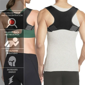 Adjustable Posture Corrector Back Shoulder Brace Support Belt Unisex Clavicle Spine Lumbar Posture Correction Adult Children Hot
Adjustable Posture Corrector Back Shoulder Brace Support Belt Unisex Clavicle Spine Lumbar Posture Correction Adult Children Hot