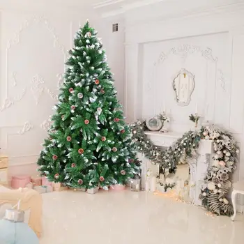 6/ Ft Big Christmas Tree With 920/1350 Branches Encrypted PVC Flocking Christmas Tree With Pine Cones Home Mall Hotel Decor
6/ Ft Big Christmas Tree With 920/1350 Branches Encrypted PVC Flocking Christmas Tree With Pine Cones Home Mall Hotel Decor