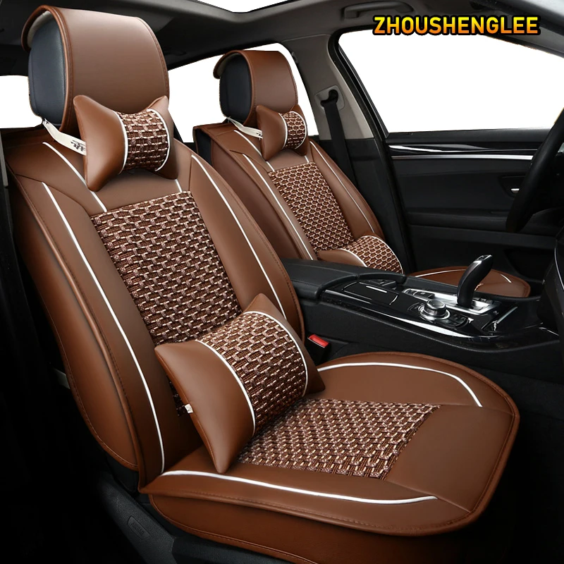 Чехлы для сидений автомобиля ZHOUSHENGLEE 1 шт. ford focus mk1 2 3 mondeo mk4 fiesta mk7 figo ranger edge fusion 2015 kuga