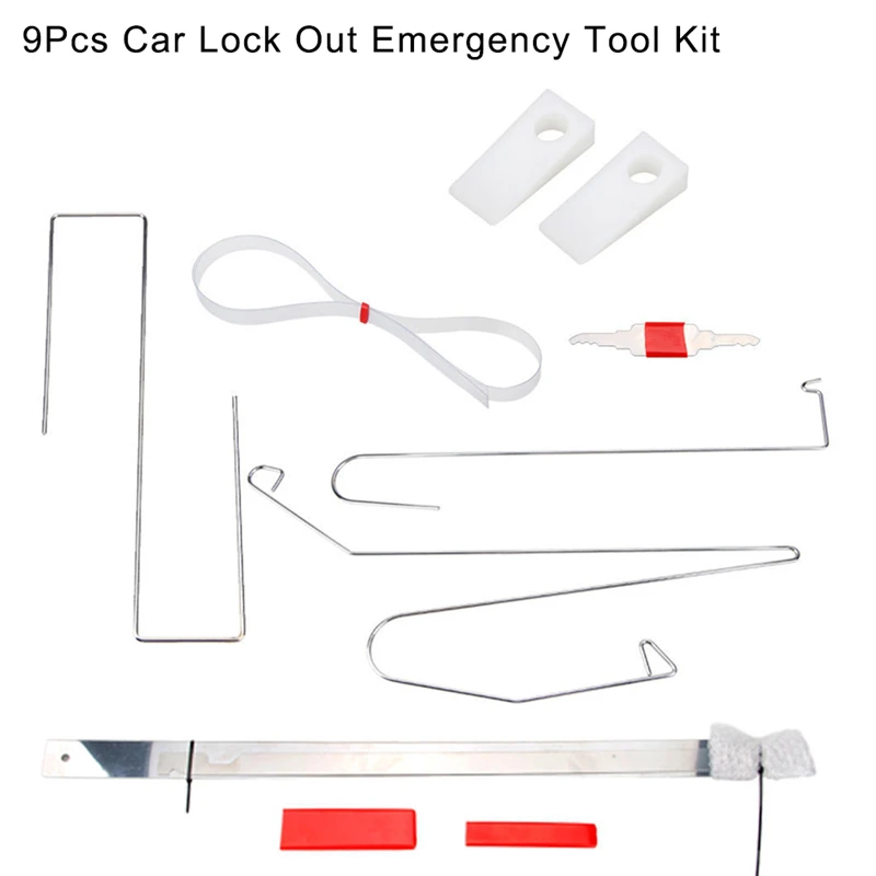 9Pcs/Set Universal Car Lock Out Emergency Tool Kit Unlock Door Open Tool Special Car Repair Tools Auto Door Maintenance Tools
9Pcs/Set Universal Car Lock Out Emergency Tool Kit Unlock Door Open Tool Special Car Repair Tools Auto Door Maintenance Tools