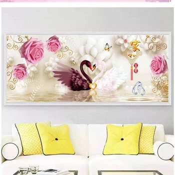 DIY Full Round Drill Diamond Painting White swan black swan couple Diamond Embroidery Cross Stitch Mosaic Rhinestone home Decor
DIY Full Round Drill Diamond Painting White swan black swan couple Diamond Embroidery Cross Stitch Mosaic Rhinestone home Decor