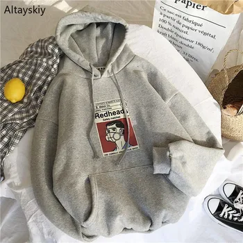 Hoodies Women Plus Velvet Thicker Loose Harajuku All-match Simple Retro Trendy Student Womens Sweatshirt High Quality Warm 2020
Hoodies Women Plus Velvet Thicker Loose Harajuku All-match Simple Retro Trendy Student Womens Sweatshirt High Quality Warm 2020