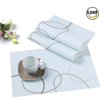 VEWEET NIKITA 6-piece Placemats Set Kitchen Heat-Resistant PVC Coaster Table Mat Vinyl Stain Resistant Easy to Clean 45CMX30CM
VEWEET NIKITA 6-piece Placemats Set Kitchen Heat-Resistant PVC Coaster Table Mat Vinyl Stain Resistant Easy to Clean 45CMX30CM