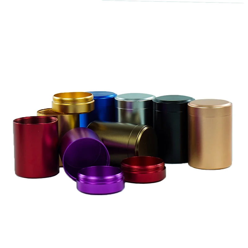 Storage Jar Aluminum Alloy Container 60ml Storage Box Solid Color Jar with Lid Candy Box Candy Jar Tea Jar Home Storage Supplies
Storage Jar Aluminum Alloy Container 60ml Storage Box Solid Color Jar with Lid Candy Box Candy Jar Tea Jar Home Storage Supplies