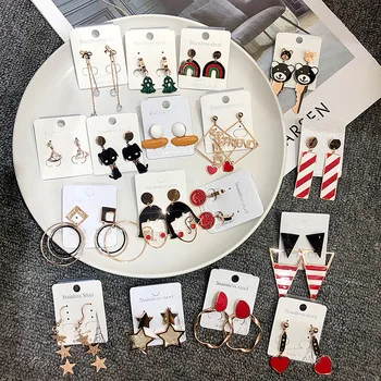30 Pairs/lot fashion women stainless steel earring lot jewelry wholesale top quality stainless steel jewelry earrings 200729-112
30 Pairs/lot fashion women stainless steel earring lot jewelry wholesale top quality stainless steel jewelry earrings 200729-112
