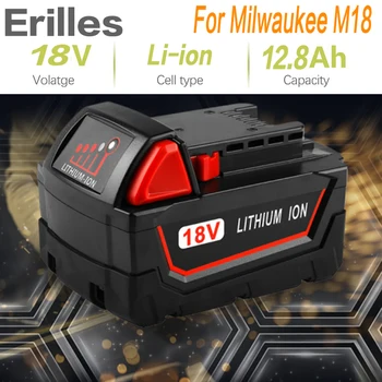 high capacity 18V 12800mAh Li-ion Tool Battery for Milwaukee M18 48-11-1815 48-11-1850 2646-20 2642-21CT Repalcement M18 Battery
high capacity 18V 12800mAh Li-ion Tool Battery for Milwaukee M18 48-11-1815 48-11-1850 2646-20 2642-21CT Repalcement M18 Battery