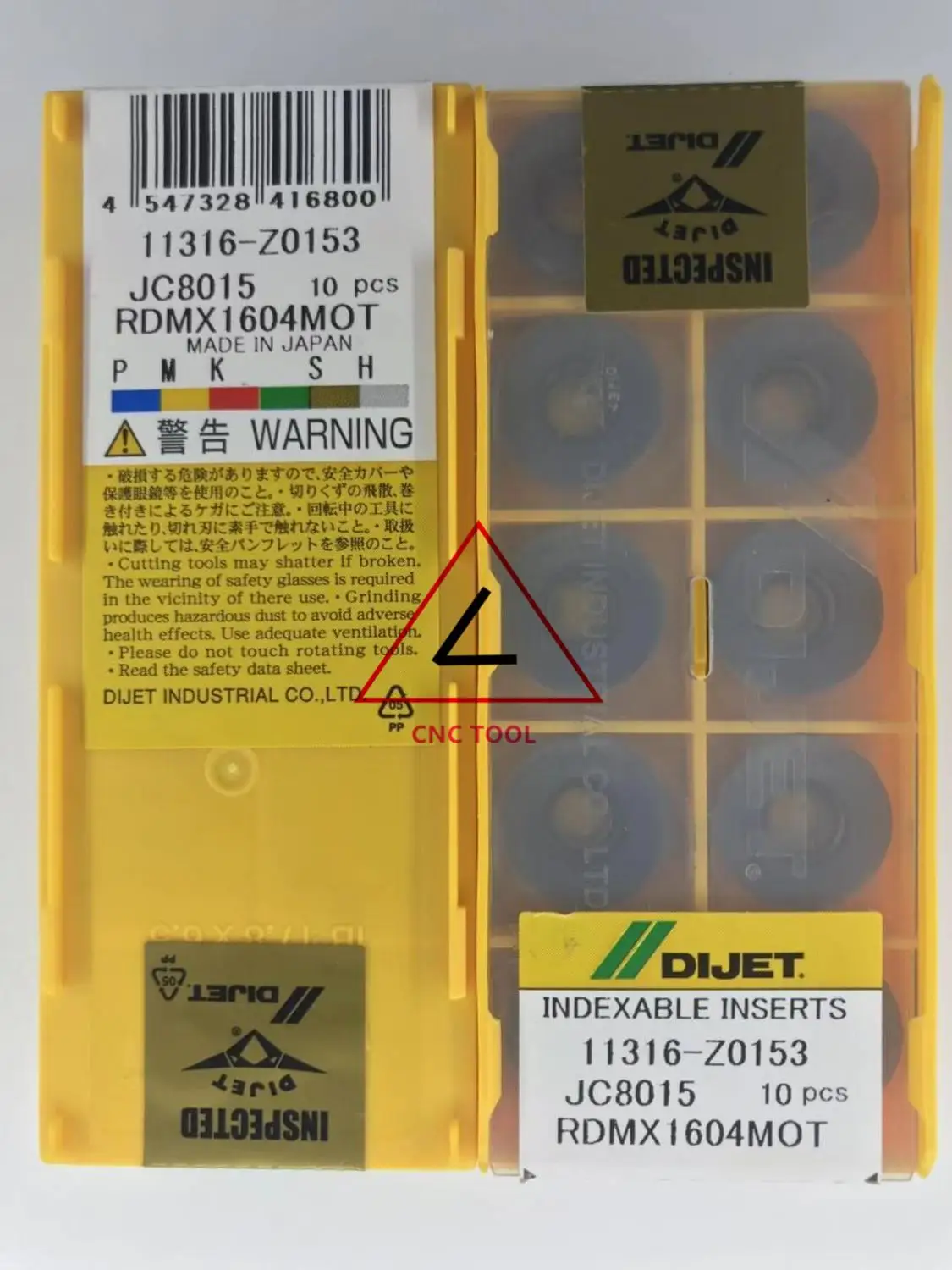 RDMX1604MOT JC8015 10pcs Original Japan DIJET Cutting Tool 
RDMX1604MOT JC8015 10pcs Original Japan DIJET Cutting Tool