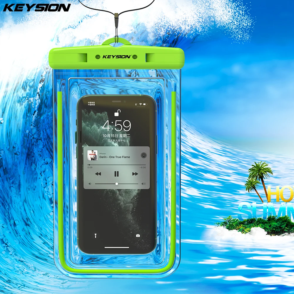 Водонепроницаемая сумка KEYSION IPX8 для Samsung Xiaomi redmi мобильный телефон Чехол плавания