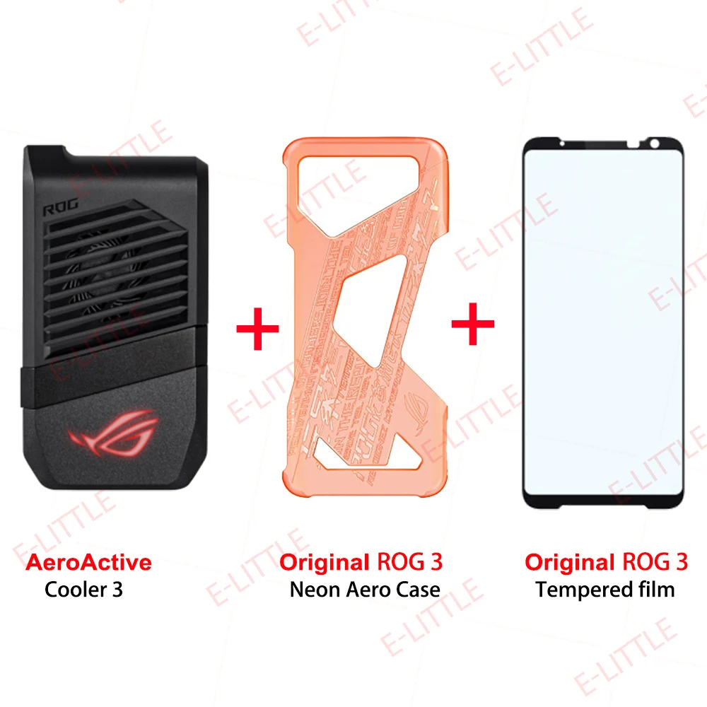 ROG 3风扇 + ROG3炫彩壳橙色+膜