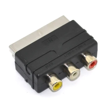 High quality Scart Male Plug to 3RCA Phono Female AV TV Audio Video Adapter Input for PS4 for WII DVD VCR
High quality Scart Male Plug to 3RCA Phono Female AV TV Audio Video Adapter Input for PS4 for WII DVD VCR
