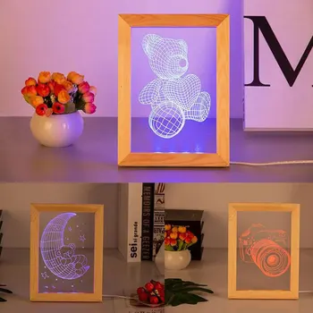 Creative LED Visual Wooden Night Lamp 3W 3D Camera Football Cat Moon Photo Frame Light USB Bedside Lamps Kids GIft Night Lights
Creative LED Visual Wooden Night Lamp 3W 3D Camera Football Cat Moon Photo Frame Light USB Bedside Lamps Kids GIft Night Lights
