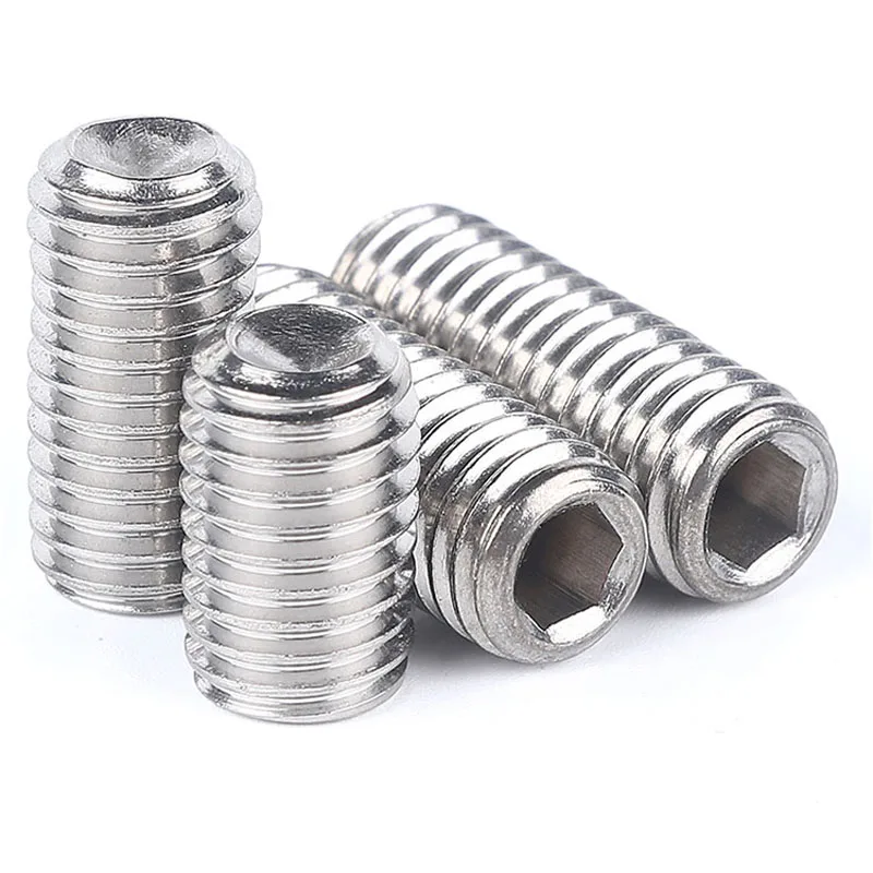 304 Stainless Steel Inner Hex Set Screws with Concave end Flat Top Hexagon Socket Tightening Screw M5 M6 M8 M10
304 Stainless Steel Inner Hex Set Screws with Concave end Flat Top Hexagon Socket Tightening Screw M5 M6 M8 M10