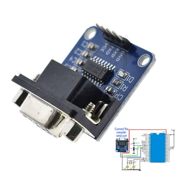 MAX3232 RS232 to TTL Serial Port Converter Module DB9 Connector MAX232 For Arduino
MAX3232 RS232 to TTL Serial Port Converter Module DB9 Connector MAX232 For Arduino