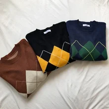 Women Knitted Sweater Fashion Ladies Oversized Pullovers Winter Loose Sweater Korean College Style Women Jumper Sueter Mujer
Women Knitted Sweater Fashion Ladies Oversized Pullovers Winter Loose Sweater Korean College Style Women Jumper Sueter Mujer