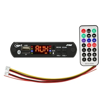 ARuiMei Car Audio USB TF FM Radio Module Wireless Bluetooth 5V 12V MP3 WMA Decoder Board MP3 Player with Remote Control For Car
ARuiMei Car Audio USB TF FM Radio Module Wireless Bluetooth 5V 12V MP3 WMA Decoder Board MP3 Player with Remote Control For Car