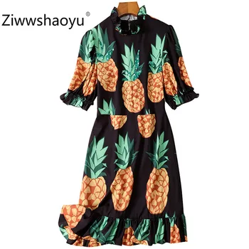 Ziwwshaoyu Designer Summer Sequins Pineapple Print Puff Short Sleeve Black Fashion Holiday Short Dresses Women's Clothing
Ziwwshaoyu Designer Summer Sequins Pineapple Print Puff Short Sleeve Black Fashion Holiday Short Dresses Women's Clothing