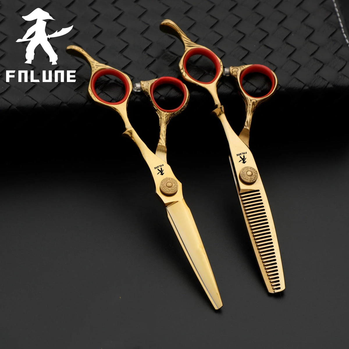FnLune 6 Inch Bright Gold Swiss Bearing Professional Hair Salon Scissors Cut Barber Haircut Thinning Shear Hairdressing Scissors
FnLune 6 Inch Bright Gold Swiss Bearing Professional Hair Salon Scissors Cut Barber Haircut Thinning Shear Hairdressing Scissors