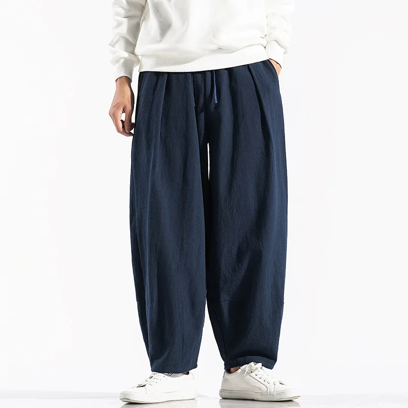 Autumn New Style Men'S Wear Cotton Linen Casual Pants Men's Large Size Loose-Fit Loose Pants Straight-Cut Harem Pants Chinese-st
Autumn New Style Men'S Wear Cotton Linen Casual Pants Men's Large Size Loose-Fit Loose Pants Straight-Cut Harem Pants Chinese-st