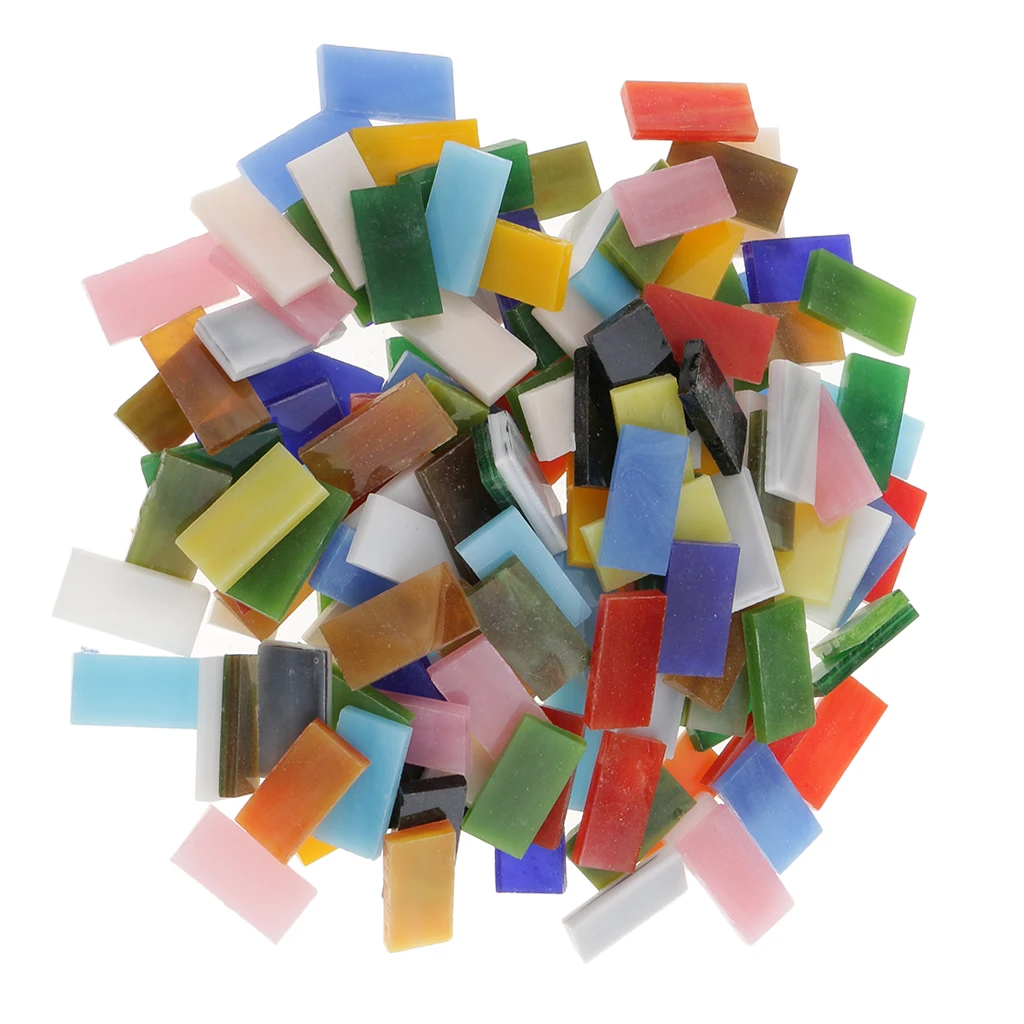150pcs Mixed Color Vitreous Glass Mosaic Tiles Pieces For DIY Craft 10x20mm 150pcs Mixed Color Vitreous Glass Mosaic Tiles Pieces For DIY Craft 10x20mm