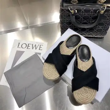 2020 Women Flats Slippers Outside Summer Espadrilles Flats Slides Round Toe Casual Beach Ladies Shoes Cross Tied Scarpe Donna
2020 Women Flats Slippers Outside Summer Espadrilles Flats Slides Round Toe Casual Beach Ladies Shoes Cross Tied Scarpe Donna