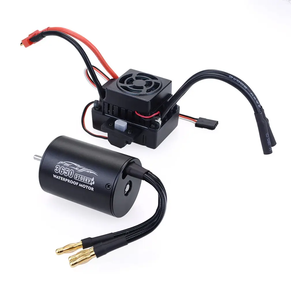 NEW 3650 2300/3100/3900KV / 3660 2600/333800KV Motor With 60A ESC Kit Waterproof Brushless Motor for 1/10 RC Car Boat ESC Racing
NEW 3650 2300/3100/3900KV / 3660 2600/333800KV Motor With 60A ESC Kit Waterproof Brushless Motor for 1/10 RC Car Boat ESC Racing