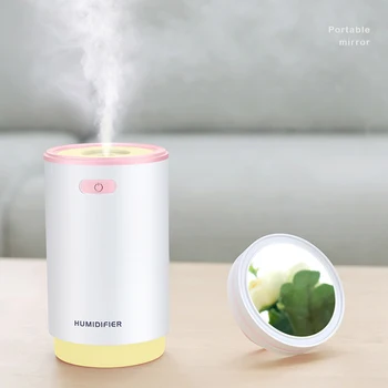 280ML Air Humidifier USB Aromatherapy Essential Oil Diffuser Car Humidificador LED Light Aroma Atomizer With Mini Fan Mirror
280ML Air Humidifier USB Aromatherapy Essential Oil Diffuser Car Humidificador LED Light Aroma Atomizer With Mini Fan Mirror