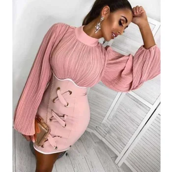 2020 summer elegent african women polyester o-neck long sleeve mini dress
2020 summer elegent african women polyester o-neck long sleeve mini dress