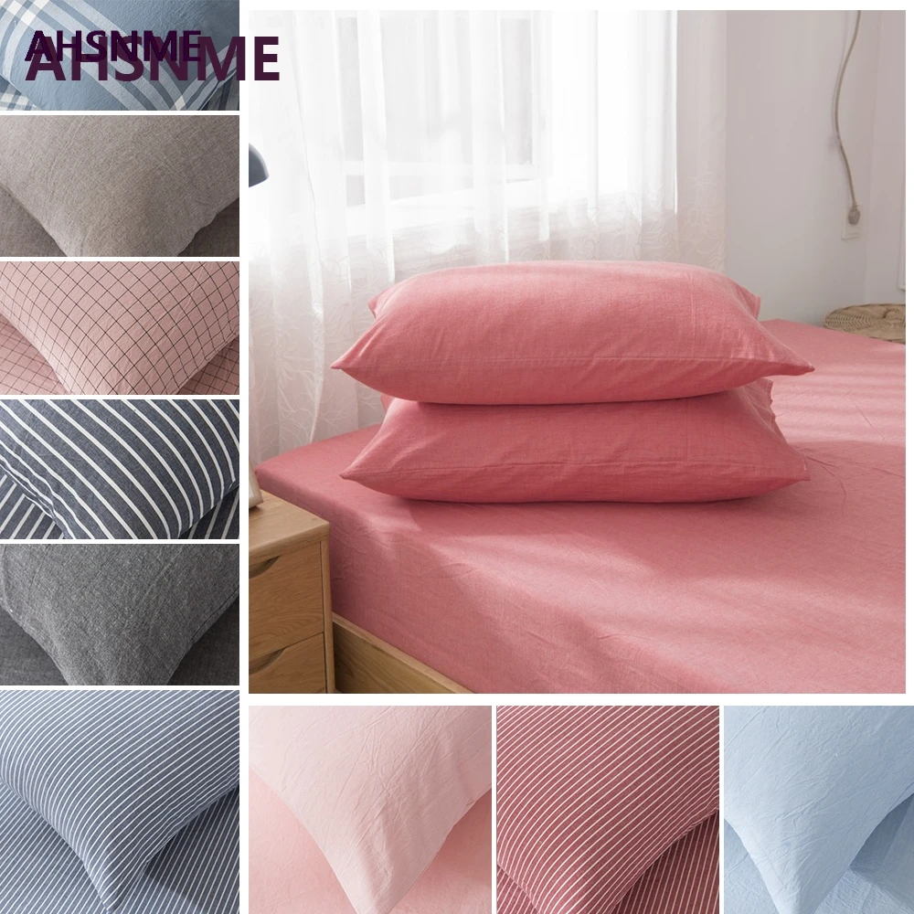 AHSNME Multi-Color Style 100% Cotton Pillowcase Special Wrinkle Craft Super Soft Summer Fall Simple Sleep pillowcase 50x75cm
AHSNME Multi-Color Style 100% Cotton Pillowcase Special Wrinkle Craft Super Soft Summer Fall Simple Sleep pillowcase 50x75cm
