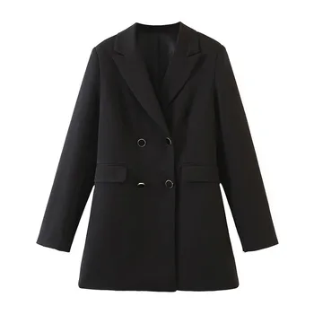 BLSQR Elegant Double Breasted Women's Blazers 2020 Casual Blazers Long Sleeve Blazers Coat Office Lady women's Black Coat
BLSQR Elegant Double Breasted Women's Blazers 2020 Casual Blazers Long Sleeve Blazers Coat Office Lady women's Black Coat