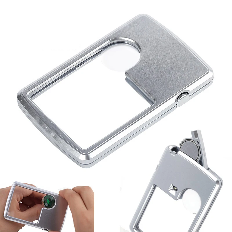 Handheld LED Magnifier Portable 3X 6X Magnifying Glass Ultra-thin Acrylic Len Magnifying Glass with Led Light Jewelry Loupe
Handheld LED Magnifier Portable 3X 6X Magnifying Glass Ultra-thin Acrylic Len Magnifying Glass with Led Light Jewelry Loupe