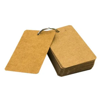 1 Pack Multi Colors Binder Ring Easy Flip Flash Card Kraft Paper Study Cards Bookmark/DIY Greeting Card/Index Card
1 Pack Multi Colors Binder Ring Easy Flip Flash Card Kraft Paper Study Cards Bookmark/DIY Greeting Card/Index Card