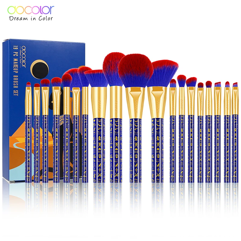 Docolor 19pcs Makeup Brushes Set Foundation Powder Eye Shadow Eyeliner Eyelash Make Up Brush Cosmetic Beauty Makeup brush Tools
Docolor 19pcs Makeup Brushes Set Foundation Powder Eye Shadow Eyeliner Eyelash Make Up Brush Cosmetic Beauty Makeup brush Tools