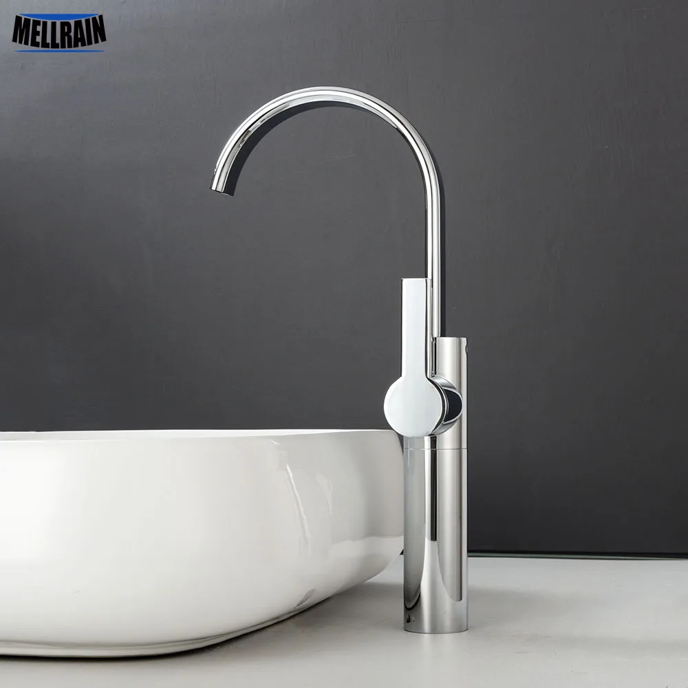Bathroom & Kitchen Faucet Quality Solid Brass Basin Faucet Black & Chrome Tall Style Rotatable Waterfall Water Mixer Tap
Bathroom & Kitchen Faucet Quality Solid Brass Basin Faucet Black & Chrome Tall Style Rotatable Waterfall Water Mixer Tap