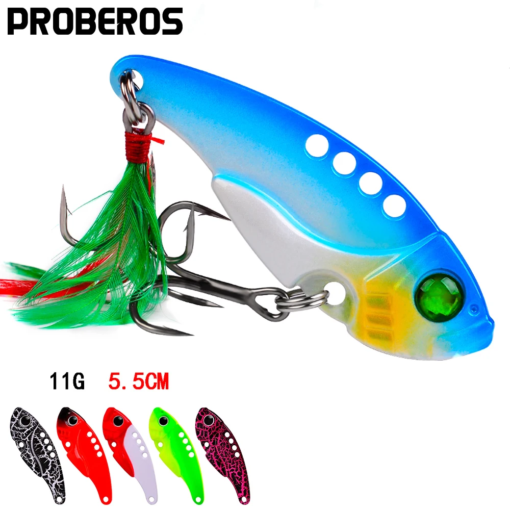 PROBEROS 80pcs VIB Metal Fishing Lures 5.5cm 11g Jig Spoon Artificial Baits Shore Cast Vibration Swimbaits Fishing Tackle Pesca
PROBEROS 80pcs VIB Metal Fishing Lures 5.5cm 11g Jig Spoon Artificial Baits Shore Cast Vibration Swimbaits Fishing Tackle Pesca