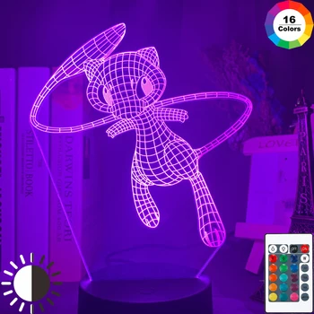 3d Led Night Light Lamp Mew Figure Nightlight for Kids Bedroom Decoration Usb Touch Sensor Hologram Light Lamp Bedside
3d Led Night Light Lamp Mew Figure Nightlight for Kids Bedroom Decoration Usb Touch Sensor Hologram Light Lamp Bedside