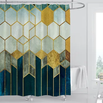 Bath Decor Privacy Protection Machine Washable Ombre Drape Low Transparency Geometric Grid Waterproof Hanging Shower Curtain
Bath Decor Privacy Protection Machine Washable Ombre Drape Low Transparency Geometric Grid Waterproof Hanging Shower Curtain