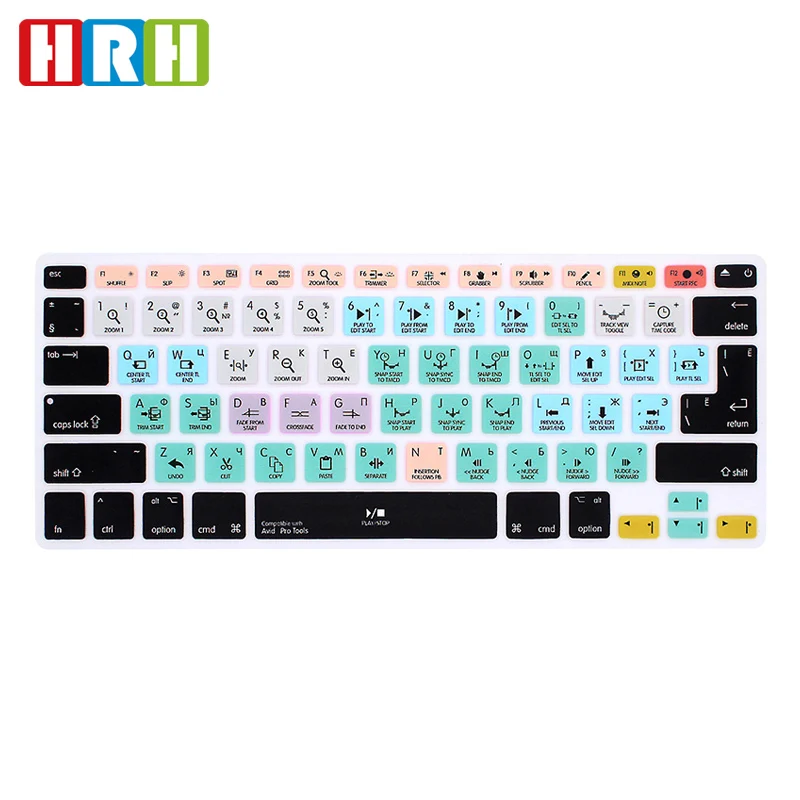 HRH Avid Pro Tools Russian Function Silicone Keyboard Cover Skin for Mac Air Pro Retina 13"15"17"EU/US Keyboard Protective Film
HRH Avid Pro Tools Russian Function Silicone Keyboard Cover Skin for Mac Air Pro Retina 13"15"17"EU/US Keyboard Protective Film
