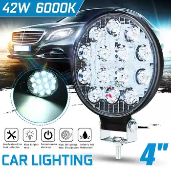 42W 6000K Car Light Assembly Car Daytime Running Lights Vehicle Lights LED Work Light for Trucks Cars Off Road SUV Boat 12V 24V
42W 6000K Car Light Assembly Car Daytime Running Lights Vehicle Lights LED Work Light for Trucks Cars Off Road SUV Boat 12V 24V