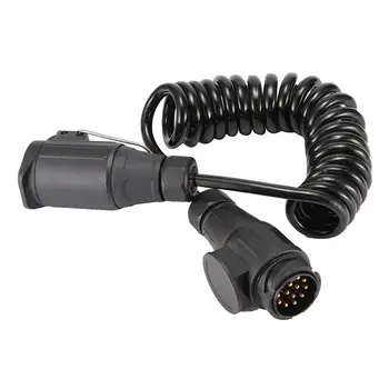 Hot 12V 7-13 Pin Trailer Plug Socket With Spring Cable 2M Extension Cord Wiring Caravan Connectors 12V Car Accessories
Hot 12V 7-13 Pin Trailer Plug Socket With Spring Cable 2M Extension Cord Wiring Caravan Connectors 12V Car Accessories