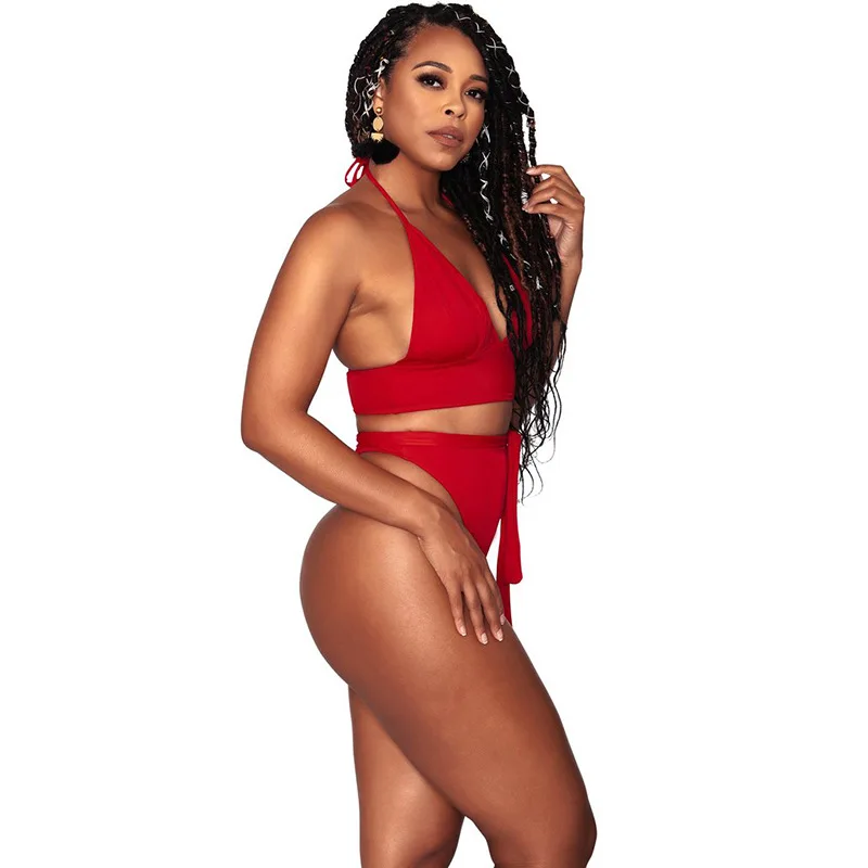 2019 New Style Europe And America Bikini Fat Large Size Solid Color High-waisted Sexy Bikini Split Type Swimwear
2019 New Style Europe And America Bikini Fat Large Size Solid Color High-waisted Sexy Bikini Split Type Swimwear