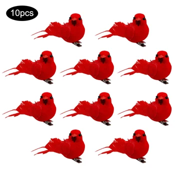 Artificial Red Clip-on Cardinals Feathered Birds Christmas Ornaments Tree Decors Christmas Decoration Red Bird 10 Pieces
Artificial Red Clip-on Cardinals Feathered Birds Christmas Ornaments Tree Decors Christmas Decoration Red Bird 10 Pieces