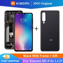 Écran tactile Amoled de remplacement avec lecteur d'empreinte digitale, avec couvercle de batterie, pour Xiaomi Mi 9 SE=