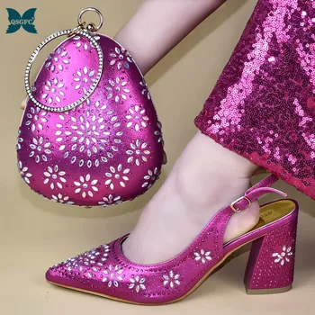 Italian design Shoes With Matching Bags Set African Women's Party Shoes and Bag Sets Women High Sandals And Handbag 
Italian design Shoes With Matching Bags Set African Women's Party Shoes and Bag Sets Women High Sandals And Handbag