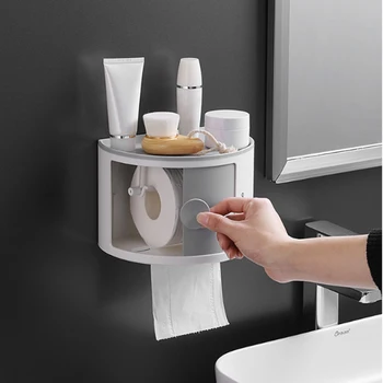 New Bathroom Toilet Paper Holder Waterproof Wall-mounted Storage Rack Shampoo Cosmetic Storage Rack Home Bathroom Accessories
New Bathroom Toilet Paper Holder Waterproof Wall-mounted Storage Rack Shampoo Cosmetic Storage Rack Home Bathroom Accessories