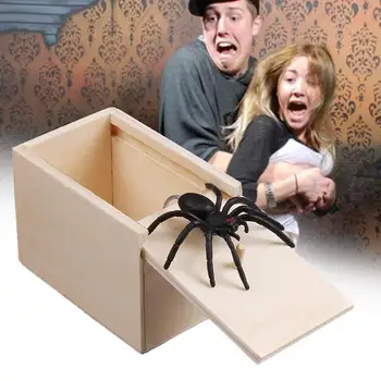 April Fool's Day Box Surprising Spider Spoof Box Scary Worm Wooden Boxes Gift For Friends Halloween Decoration Party Club Decor
April Fool's Day Box Surprising Spider Spoof Box Scary Worm Wooden Boxes Gift For Friends Halloween Decoration Party Club Decor