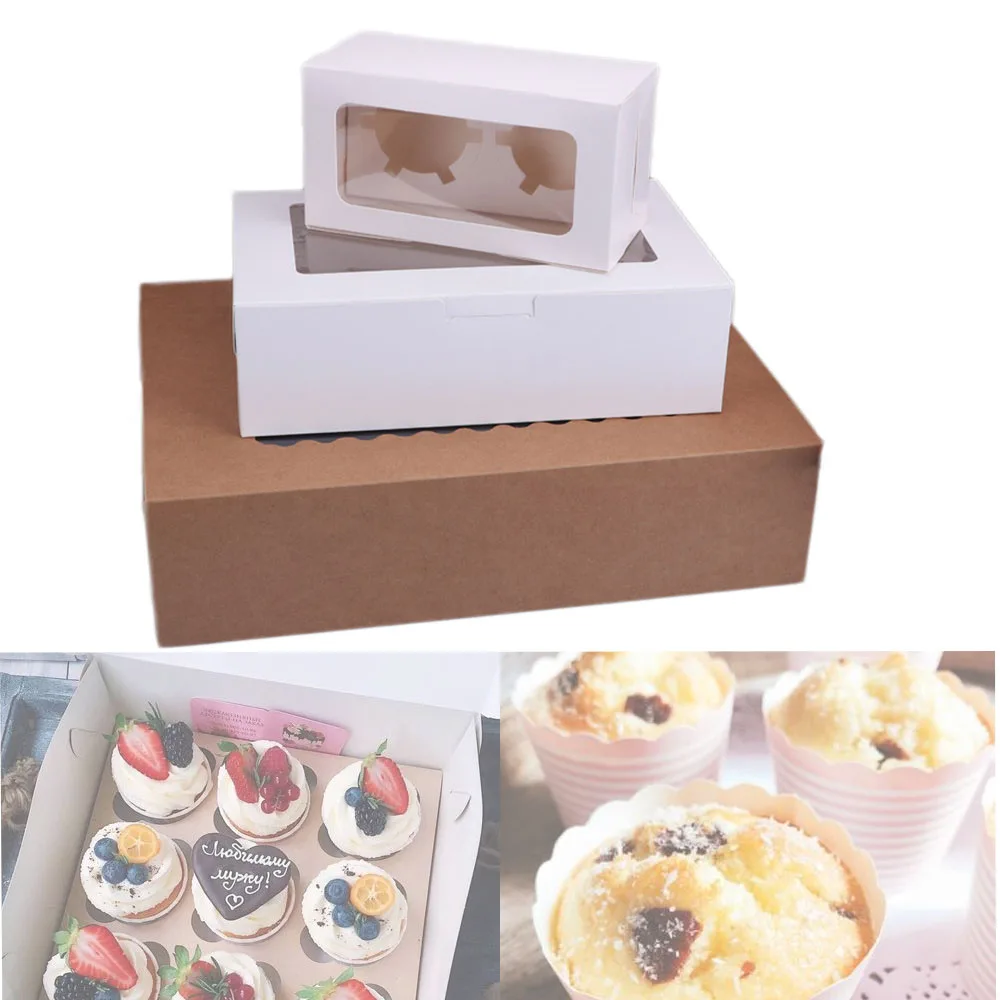 2/4/6 Holes Cupcake Boxes and Packaging Cake Cookie Boxes with Window Muffin Dragees Holder Dessert Containers 10pcs
2/4/6 Holes Cupcake Boxes and Packaging Cake Cookie Boxes with Window Muffin Dragees Holder Dessert Containers 10pcs