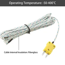1PC 100/300/500cm 902c K Type Connector Thermocouple Temperature Probe Sensor Measure Range -50 To400℃ Thermocouple Connector
1PC 100/300/500cm 902c K Type Connector Thermocouple Temperature Probe Sensor Measure Range -50 To400℃ Thermocouple Connector